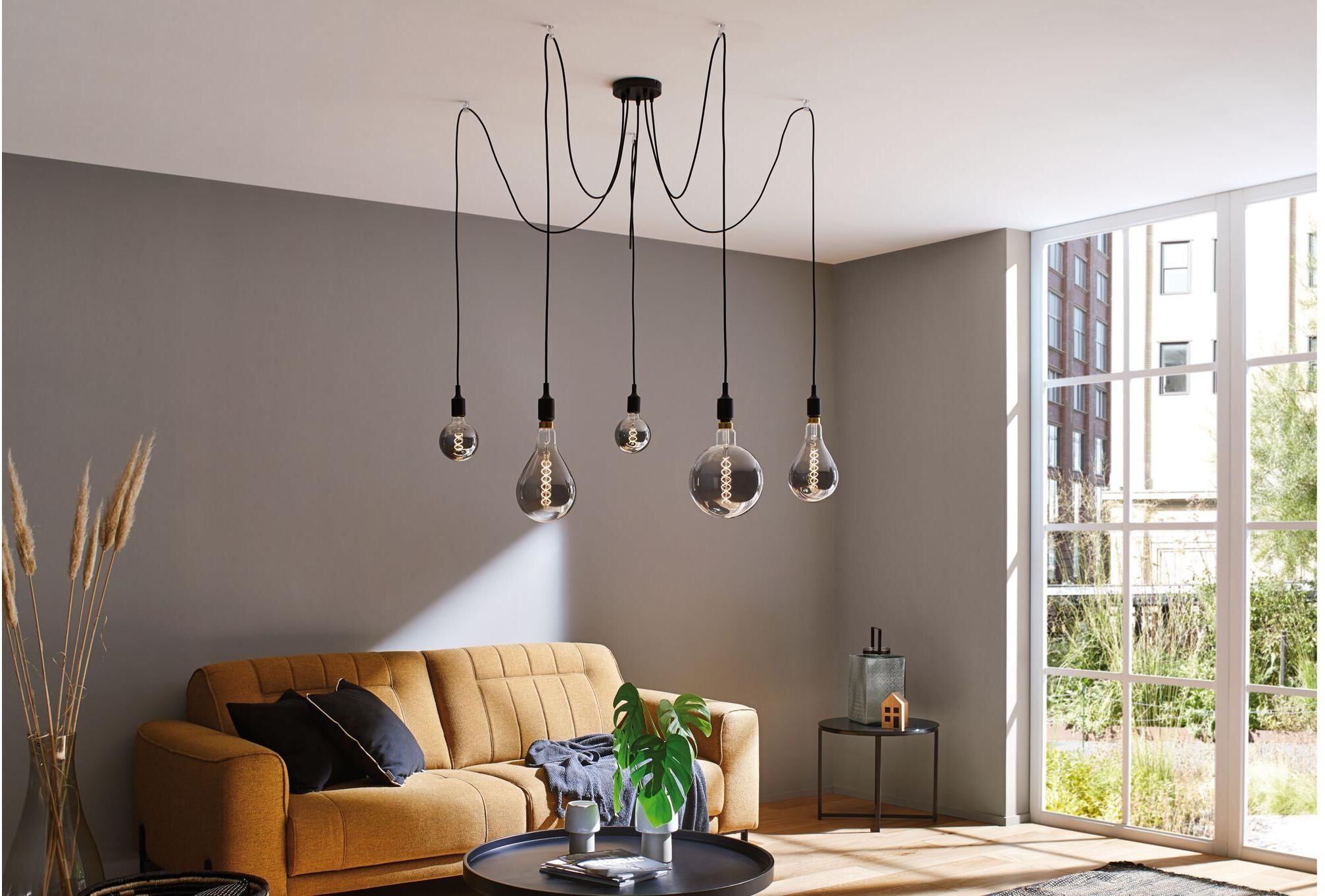 PAULMANN Pendelleuchte "Neordic", schwarz, Ø 15cm, Leuchten, Pendelleuchte schwarz Ø 15cm