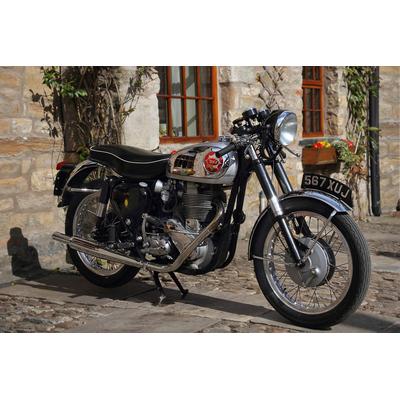 Fototapete PAPERMOON "Motorrad", bunt, B:5m L:2,8m, Vlies, Tapeten