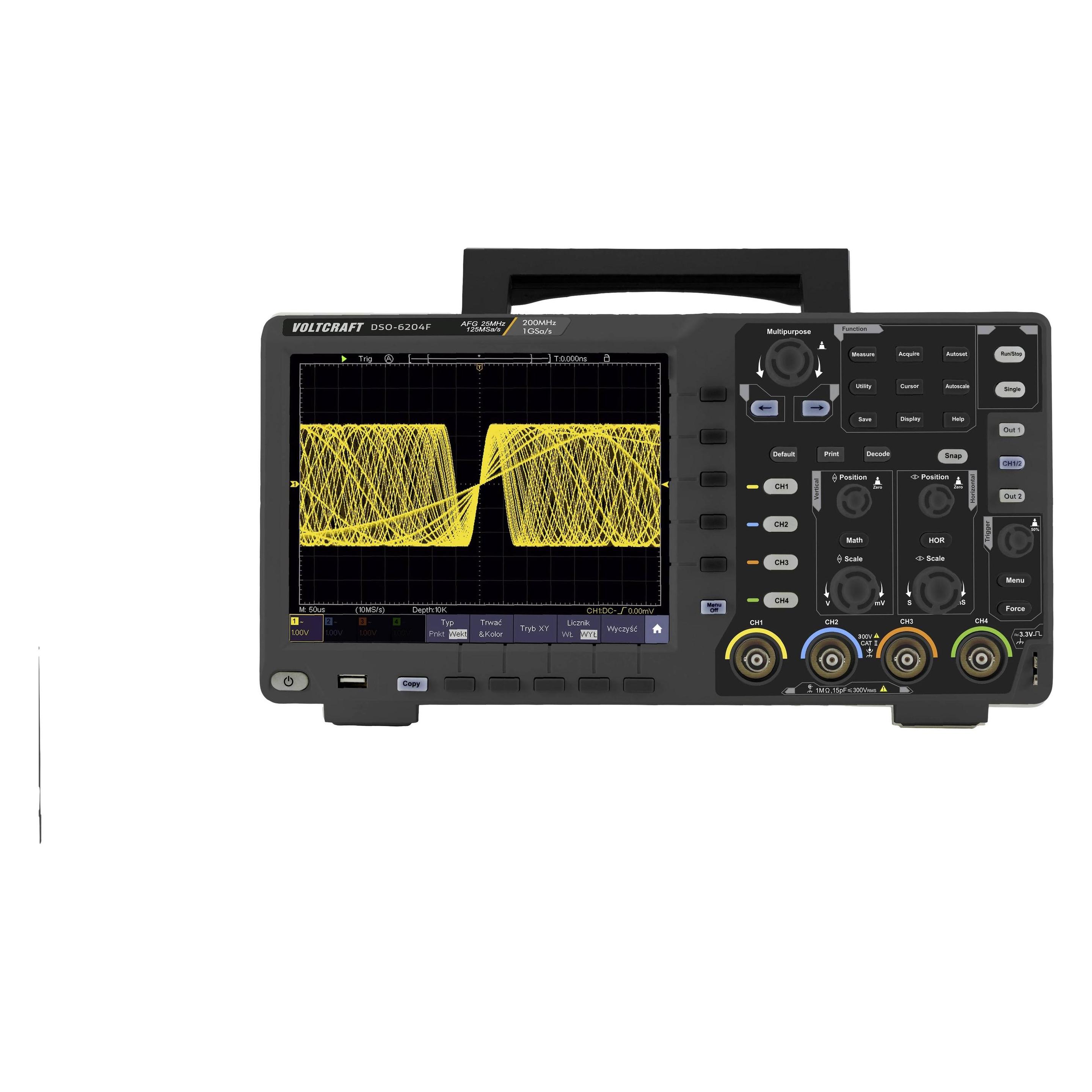 Voltcraft Digitales Oszilloskop DIGITAL OSZILLOSKOP DSO 6204F (CAT II) (VC-8366330)
