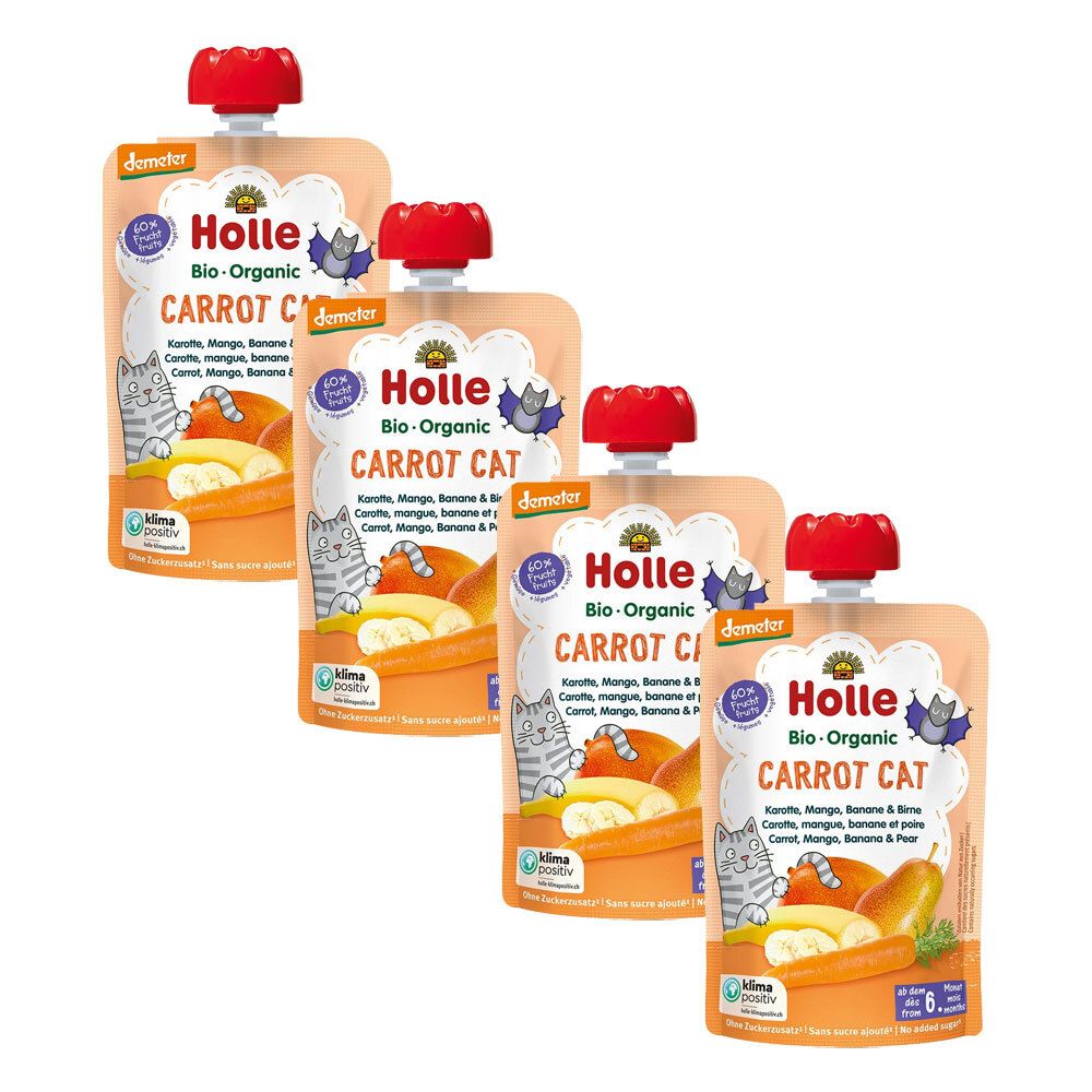 Holle Carrot Cat 4er Set 4x100 g Trinklösung