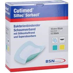Cutimed Siltec Sorbact Pu-Verband 10X10 cm Avitamed
