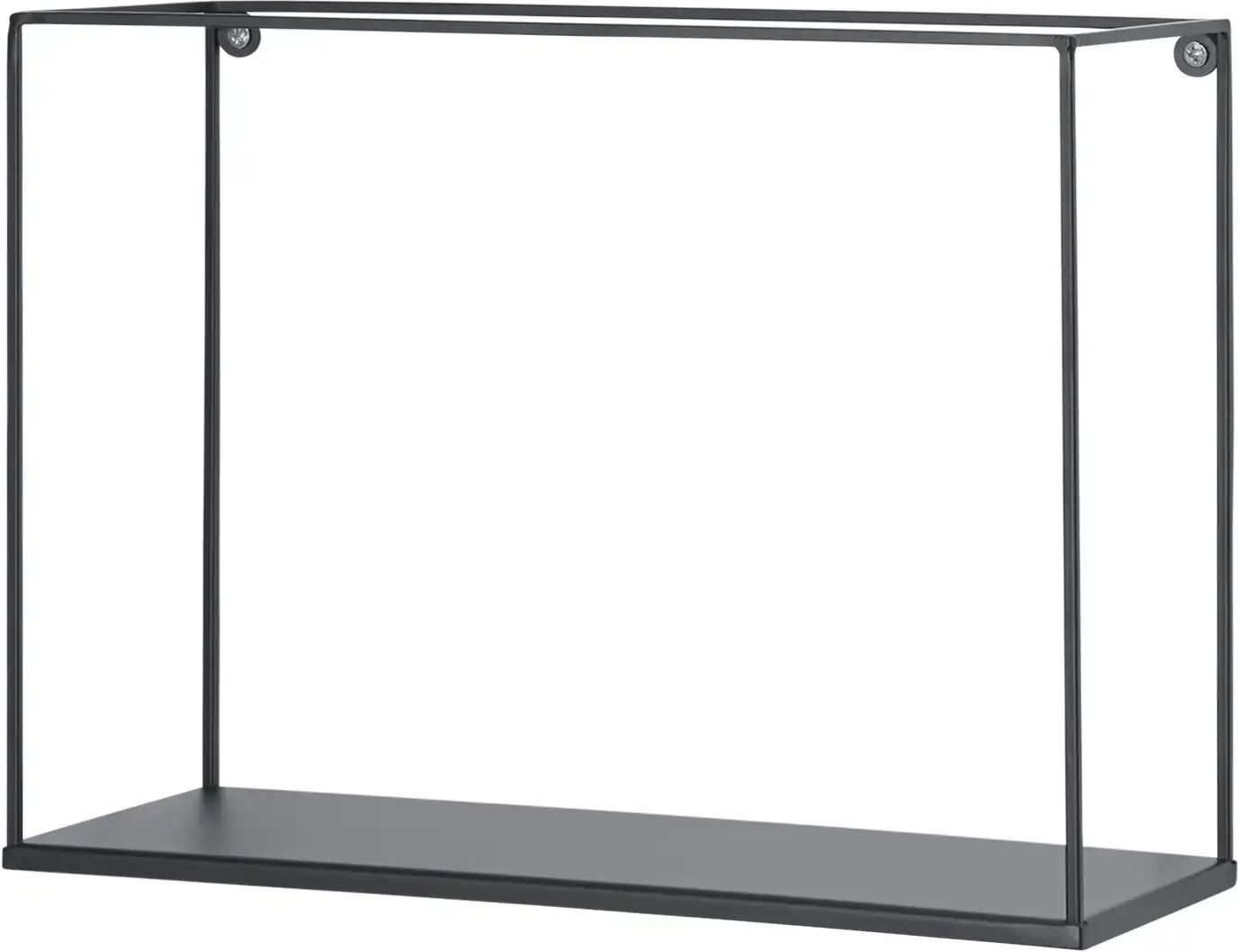 Höffner Wandregal  Toppo ¦ schwarz ¦ Maße (cm): B: 34 H: 25 T: 13.0