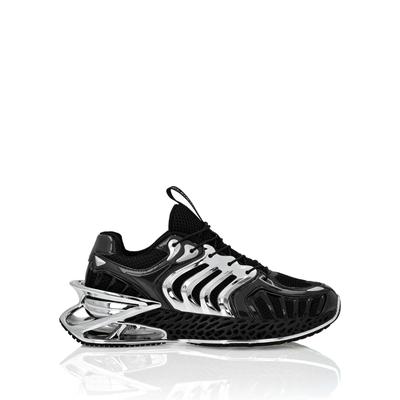 Sneaker PLEIN SPORT "The Thunder Stroke Gen.x.02.", Damen, Gr. 37, Normalschaft, schwarz (0291, schwarz, nickel), Schuhe Sneaker