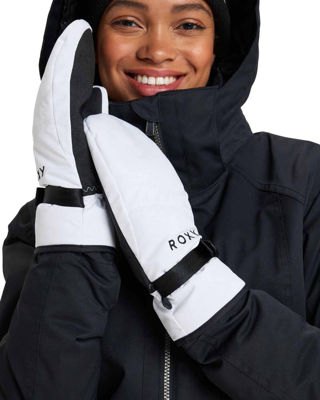 Snowboardhandschuhe ROXY "ROXY Jetty", Damen, Gr. L, weiss (weiß), Kunstfaser, Handschuhe Snowboardhandschuhe weiß L