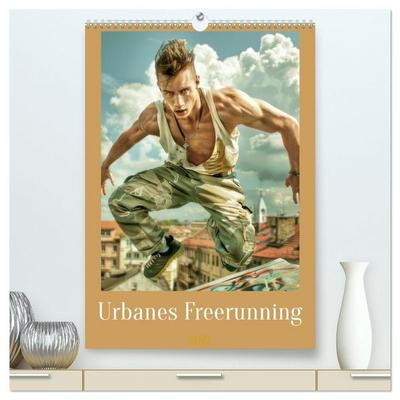 Urbanes Freerunning (hochwertiger Premium Wandkalender 2027 DIN A2 hoch), Kunstdruck in Hochglanz