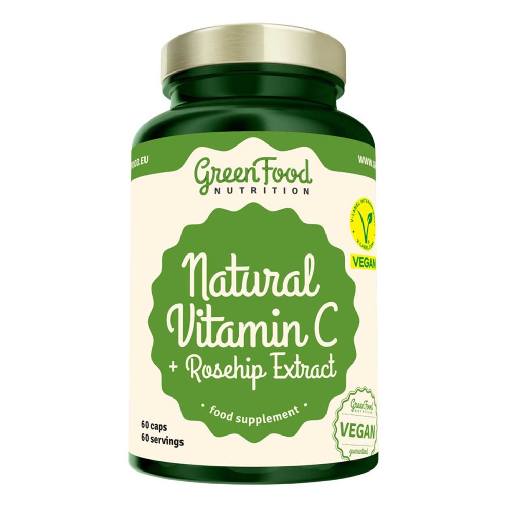GreenFood Nutrition Natural Vitamin C + Hagebutten Extrakt 08106518