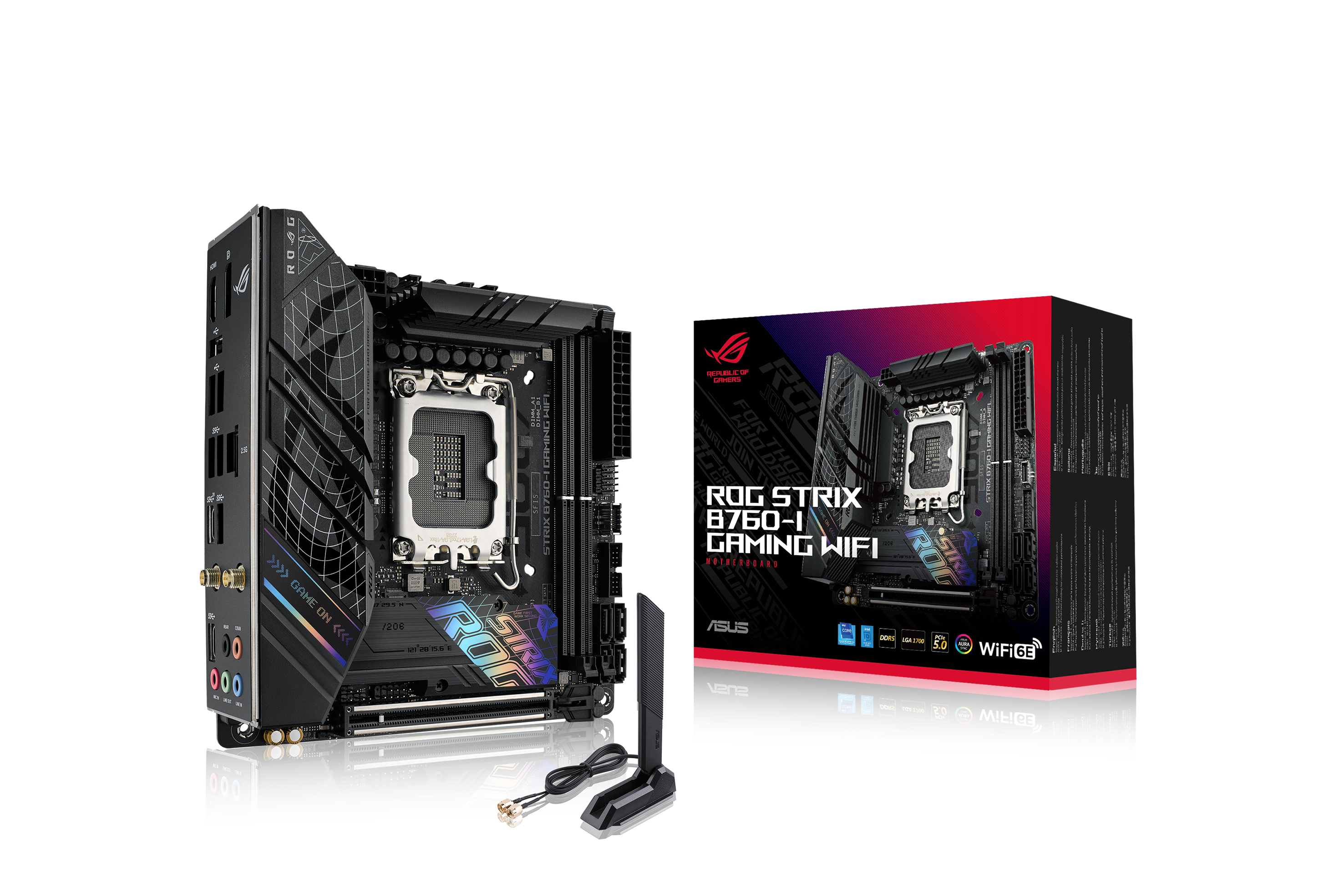 ASUS ROG STRIX B760-I GAMING WIFI Mini-ITX Mainboard - Sockel 1700