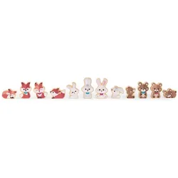 2x Chicco Wooden Set 2 Bunnies Mum