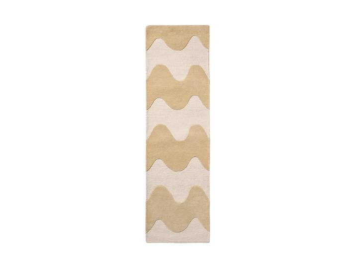Handgetufteter Designer Läufer „Loki Butter“ aus 100% Wolle, verschiedene Grössen MARIMEKKO