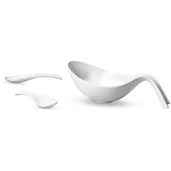 Villeroy & Boch Salatset Flow 3tlg. Porzellan Weiß
