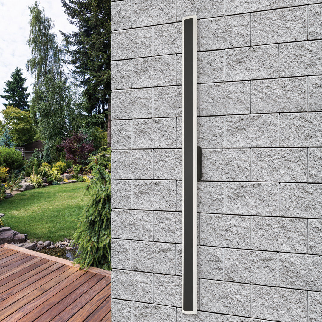 Metro Astacia LED Wall Light, IP54 Weatherproof, Indoor/Outdoor, 3000K Dark Grey 102.5cm H x 8.5cm W x 6.5cm D