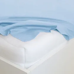 Traumschlaf Edel-Linon Bettlaken Haustuch 220x260 cm | aqua - blau