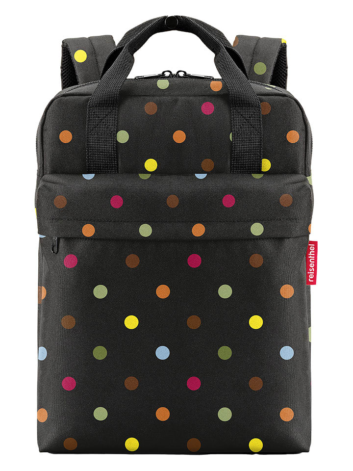 Reisenthel Rucksack "Allday M" in Schwarz/ Bunt - (B)30 x (H)39 x (T)13 cm - onesize