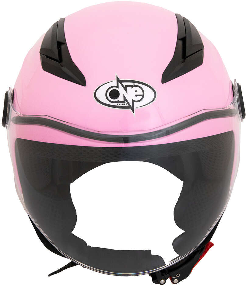 Casco Moto Jet Bambino One Junior Rosa taglia M