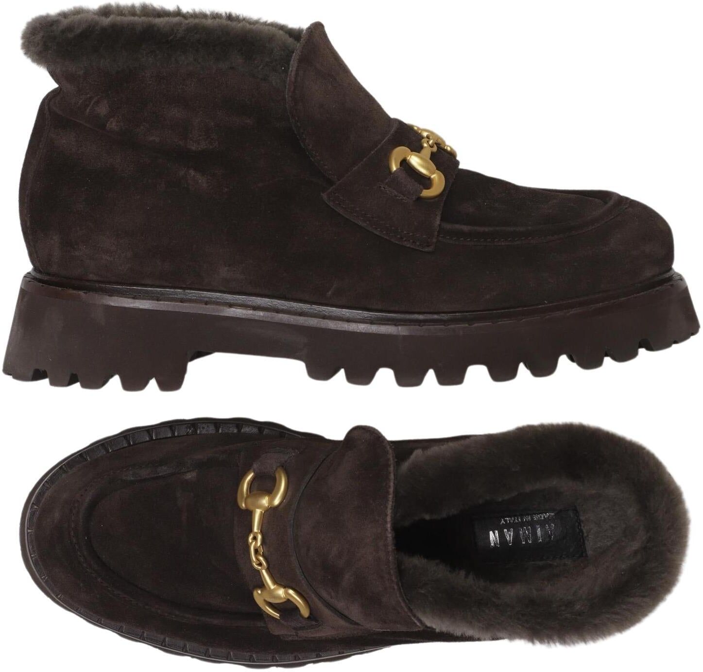 Caiman Damen Stiefelette, Braun, Gr. EU 38.5, kein / Etikett - Second Hand
