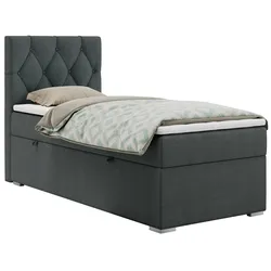 BOXBETT ALDA 90/200 Dunkelgrau Struktur - H4 - Links Seite