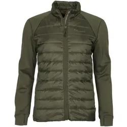 Pinewood Finnveden Hybrid Power Fleece Jacke Damen (Olive), Olive, S