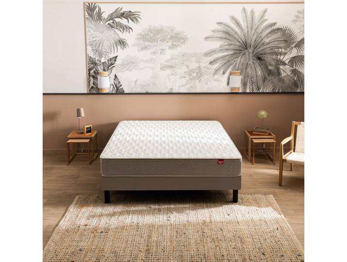 Ensemble sommier et matelas 80x190 cm ressorts multispires ferme Epeda Dépaysant