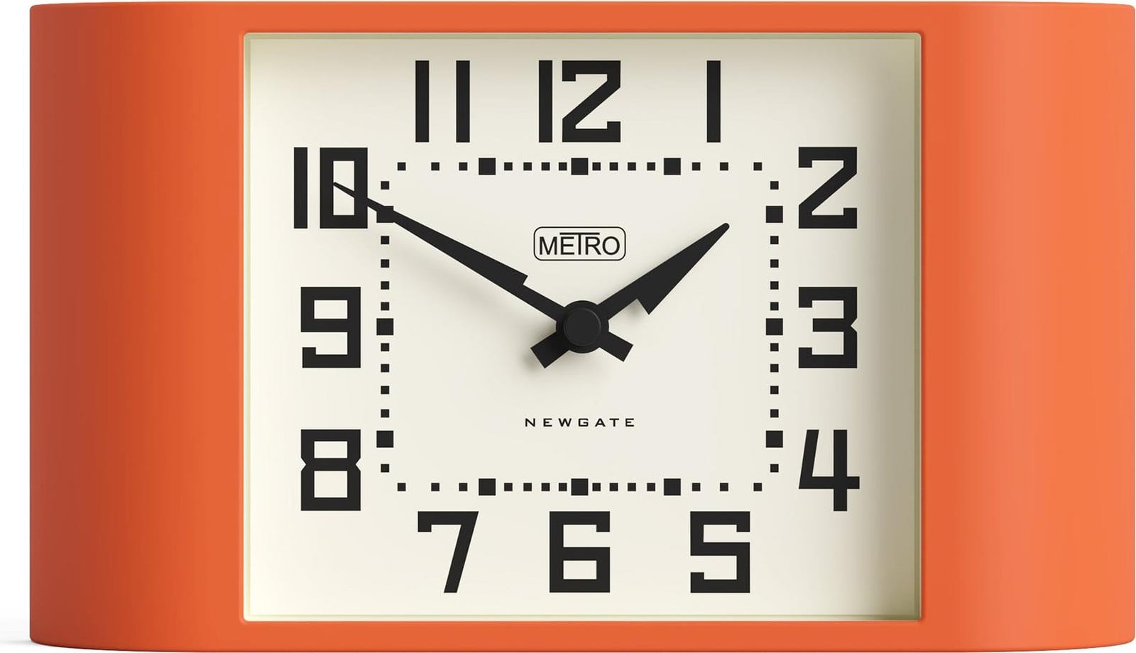 Newgate Metro Analoge Wandklok - Oranje