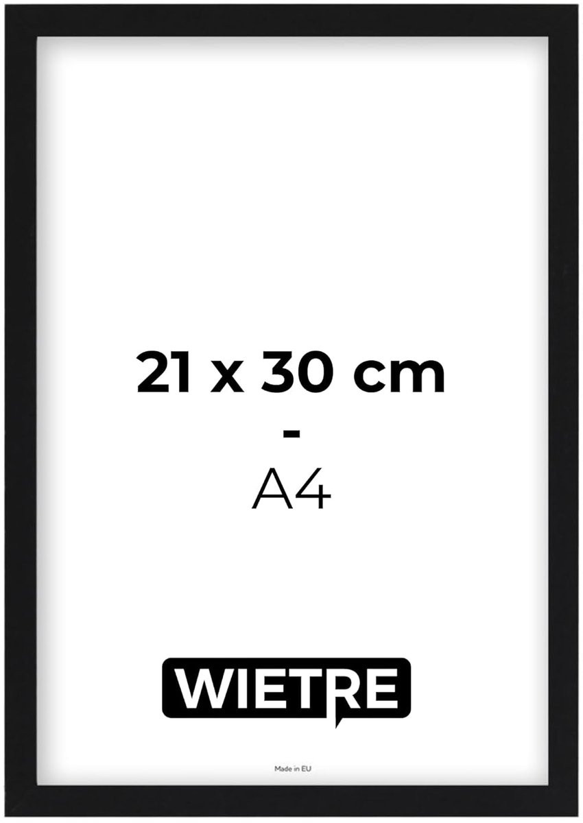 WIETRE Fotolijst in zwart en wit van MDF-hout