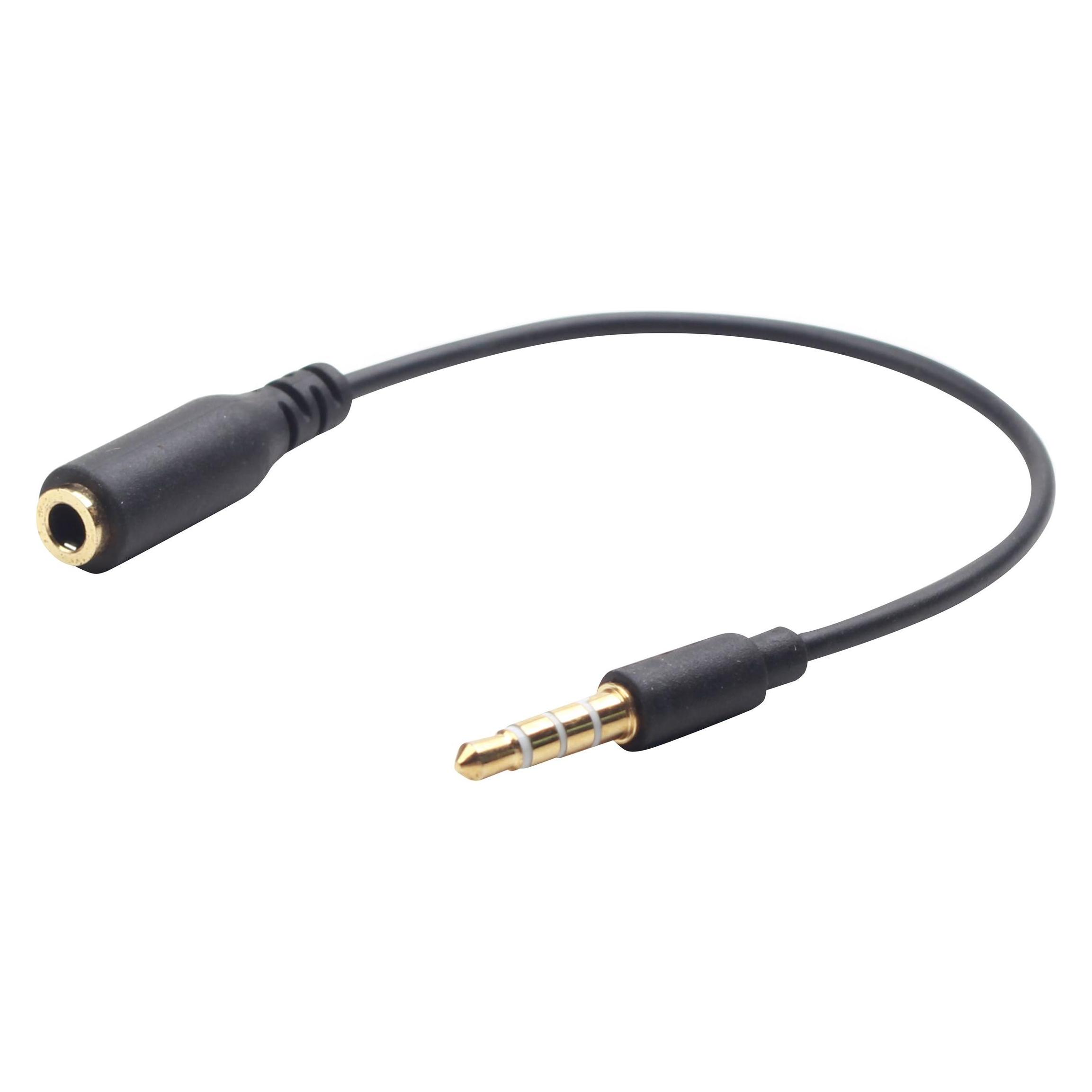 Gembird CCA-419 3,5 mm 3,5 mm Schwarz Schnittstellenkabeladapter (Klinkenadapter) (CCA-419)