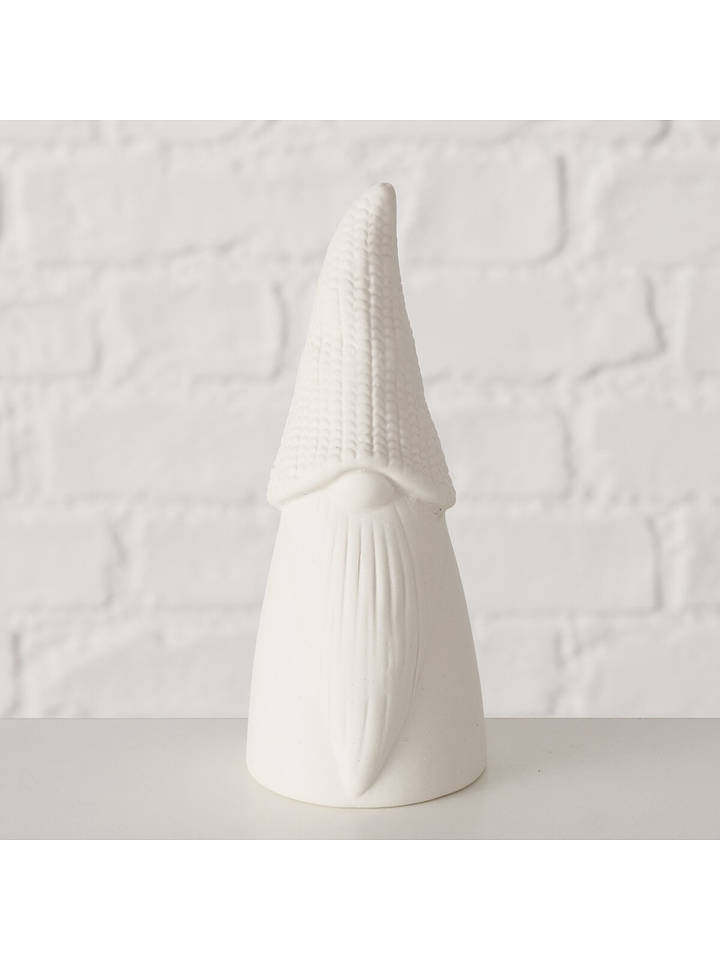 Boltze Dekofigur "Zippel" in Weiß - (H)13 cm - onesize