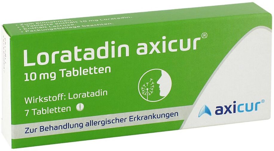 Loratadin axicur 10 mg Tabletten 7stk