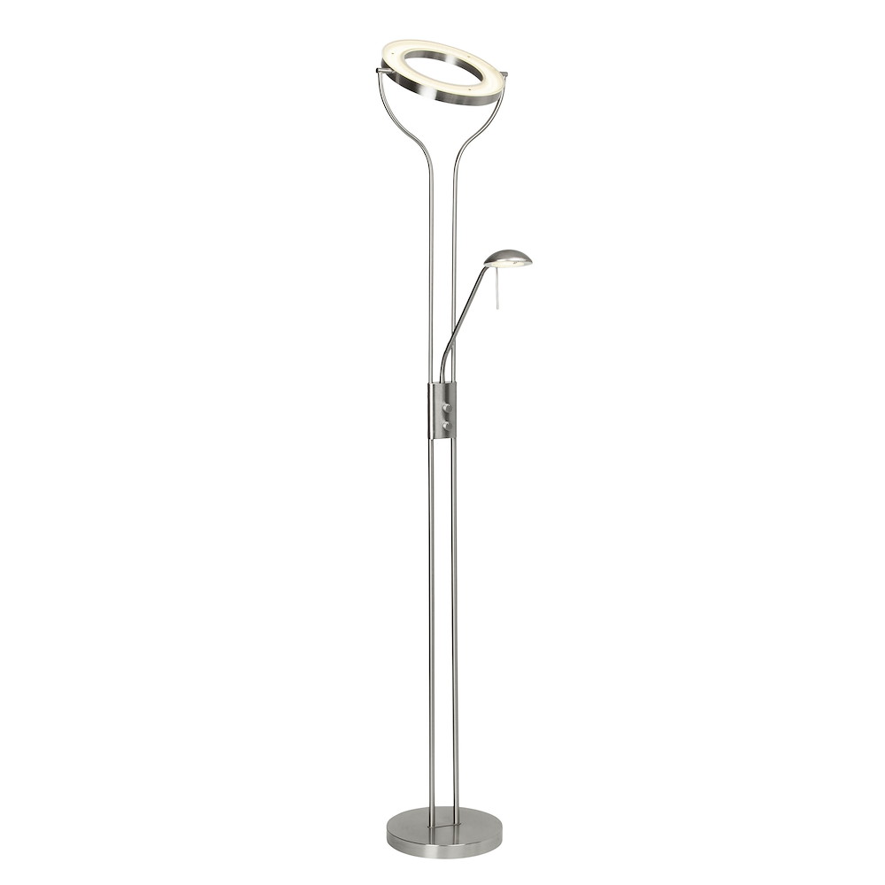 BRILLIANT Demian, Deckenfluter 18W/4,5W, Metall/Glas 16973991