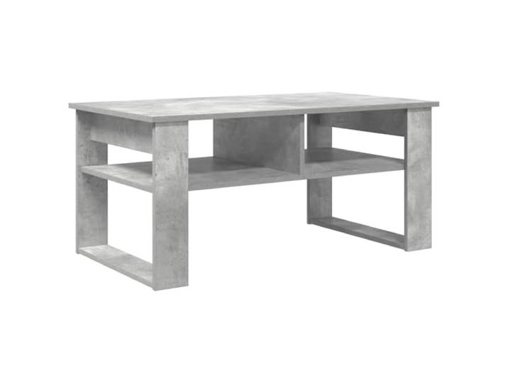 XHNIFBN Couchtisch Beton Grau 96 x 54 x 44 cm Holzwerkstoff Moderne Beton-Optik mit praktischem Ablagefach fürs Wohnzimmer. Pflegeleichter Wohnzimmertisch für Getränke und Deko.