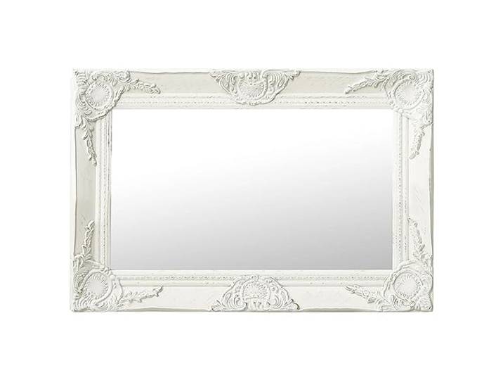 Miroir mural style baroque 60x40 cm Blanc