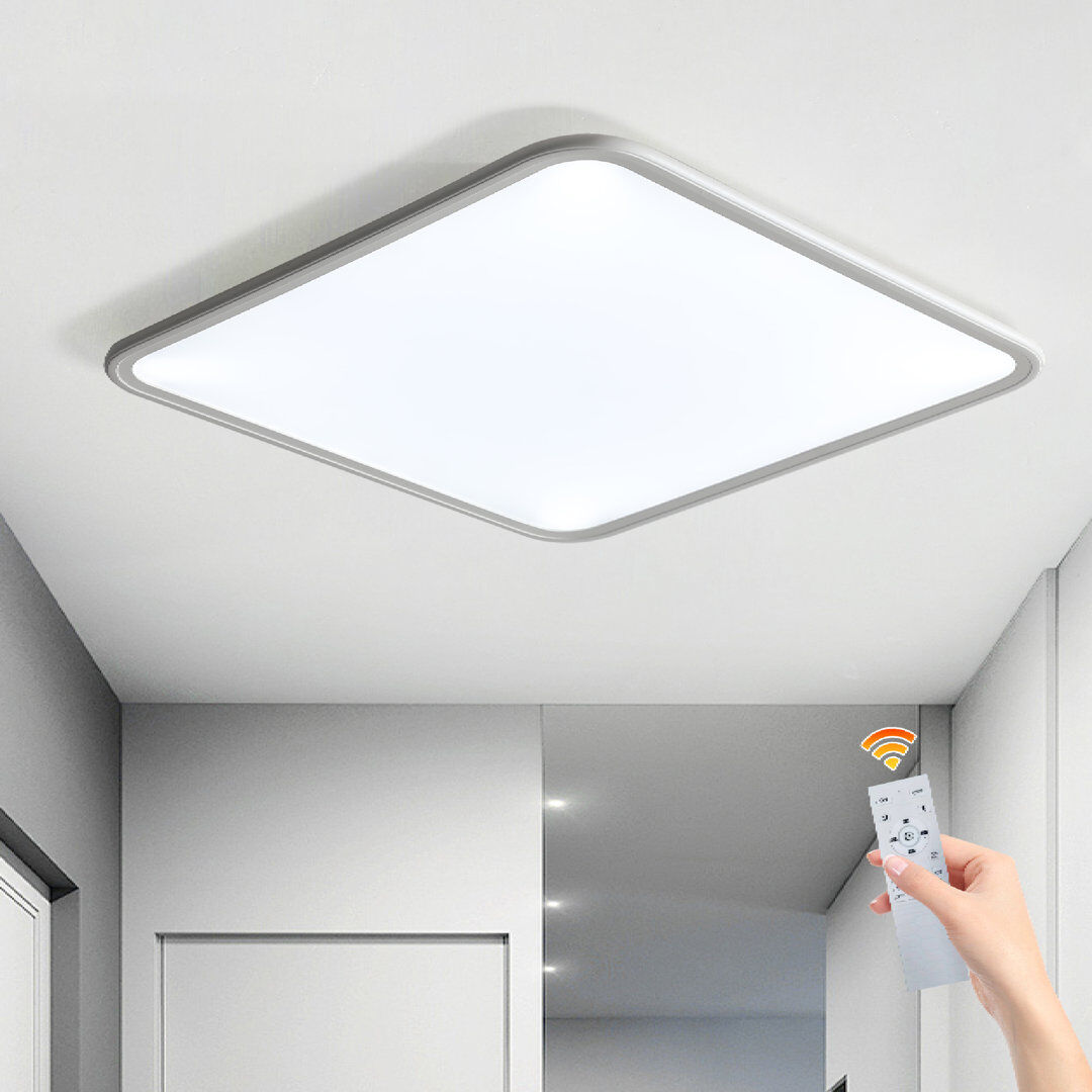 Blue Elephant Deshunda 1 - Light 50cm Simple Square LED Flush Mount White 3.5cm H X 50cm W X 50cm D