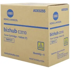 Konica Minolta, Toner, Konica-Minolta KonicaMinolta Toner TNP-51 TNP51 Yellow Gelb (A0X5255) (Y)