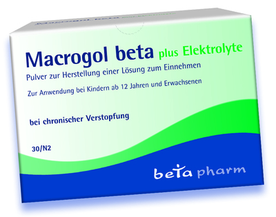 betapharm Arzneimittel GmbH MACROGOL beta plus Elektrolyte Plv.z.H.e.L.z.Einn. 30 St 15391532
