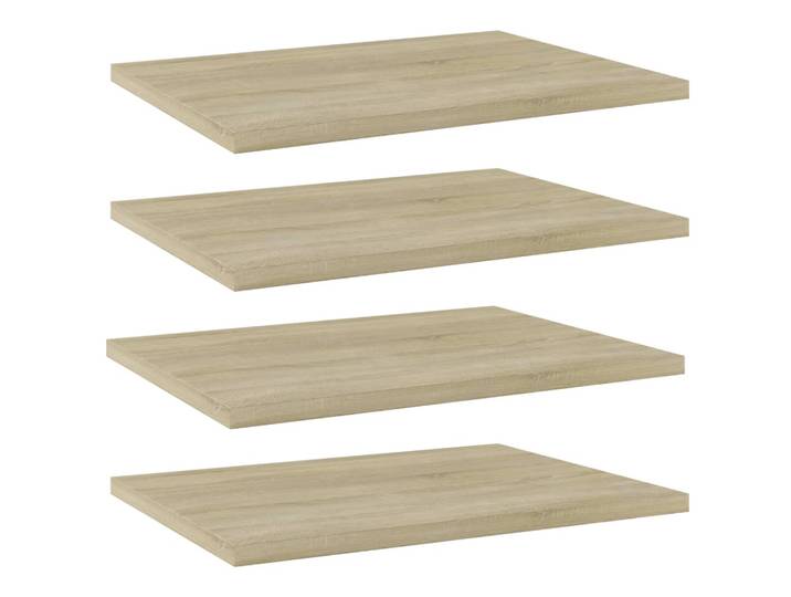 vidaXL Bücherregal-Bretter 4 Stk. Sonoma-Eiche 40x30x1,5 cm