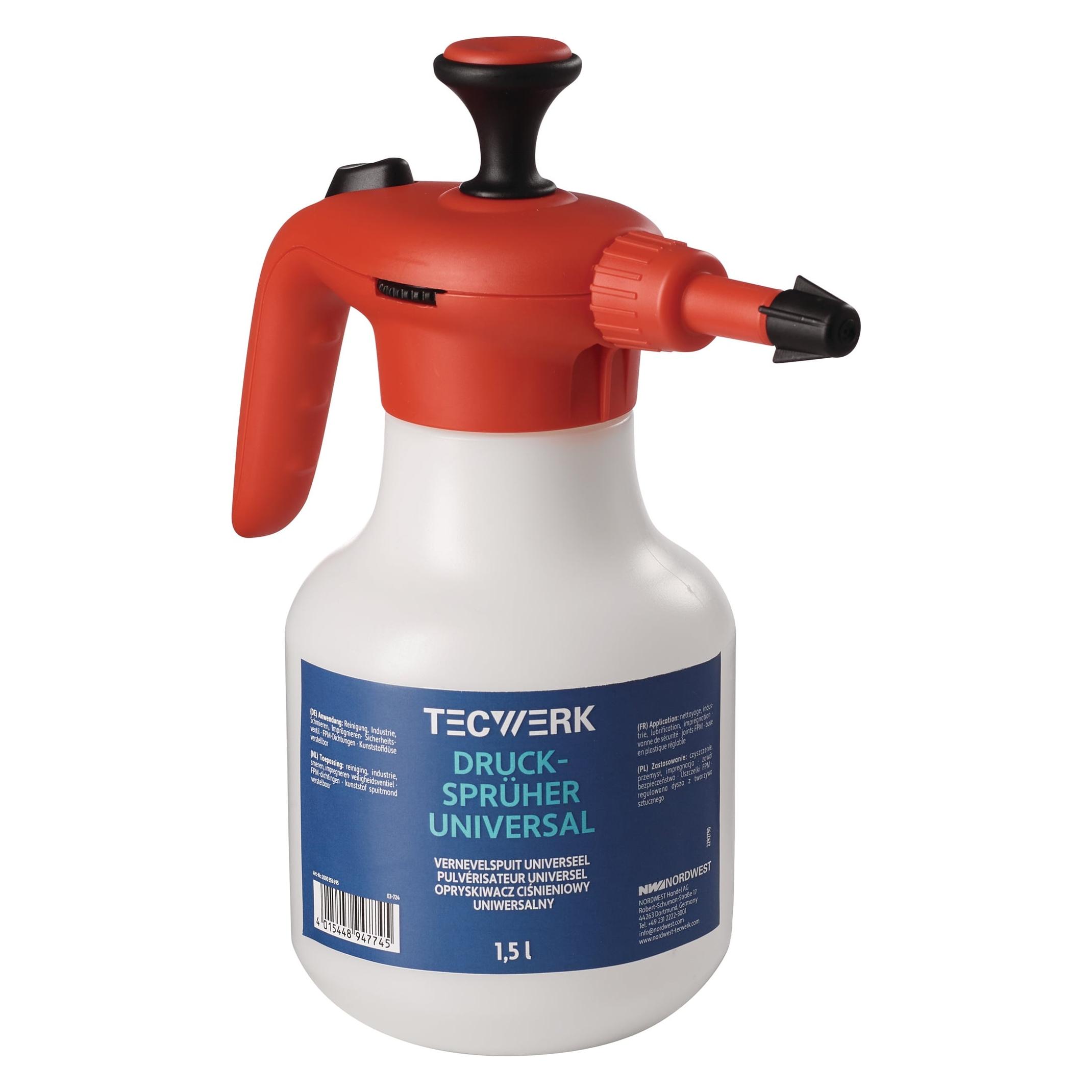 Tecwerk Universaldrucksprüher 1,5 l FPM-Dichtung, Kunststoff-Düse (1.50 l) (2000355695)
