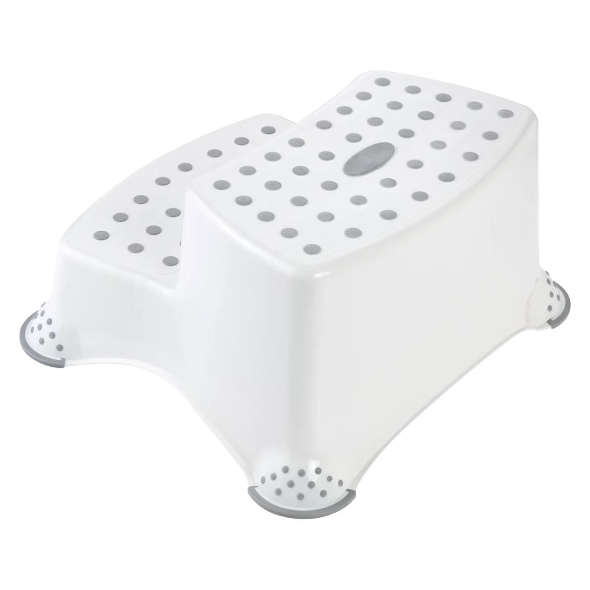 keeeper kids Tritthocker igor pure, 2-stufig, weiss mit Aufdruck, Tragkraft: 120 kg, mit Anti-Rutsch-Füssen (10029100000PP)