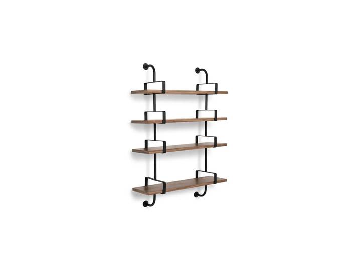 GUBI Étagère murale Demon 4 niveaux walnut, 95 cm