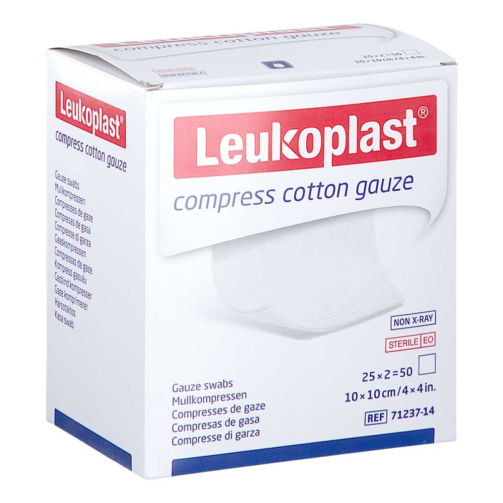 BSN medical GmbH Leukoplast Compress Cotton Gauze St.10x10cm 12f 17207969