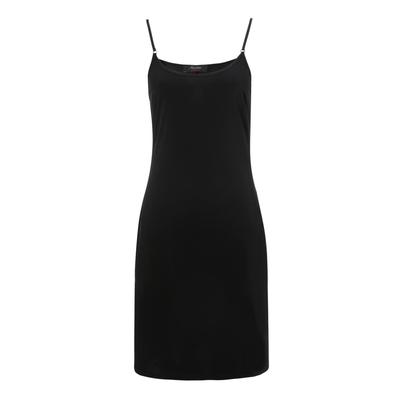 Unterkleid ANISTON CASUAL, Damen, Gr. 34, N-Gr, schwarz, Single Jersey, Obermaterial: 95% Polyester, 5% Elasthan, unifarben, figurumspielend kniefrei, Kleider Unterkleid, mit verstellbaren Spaghetti-Trägern