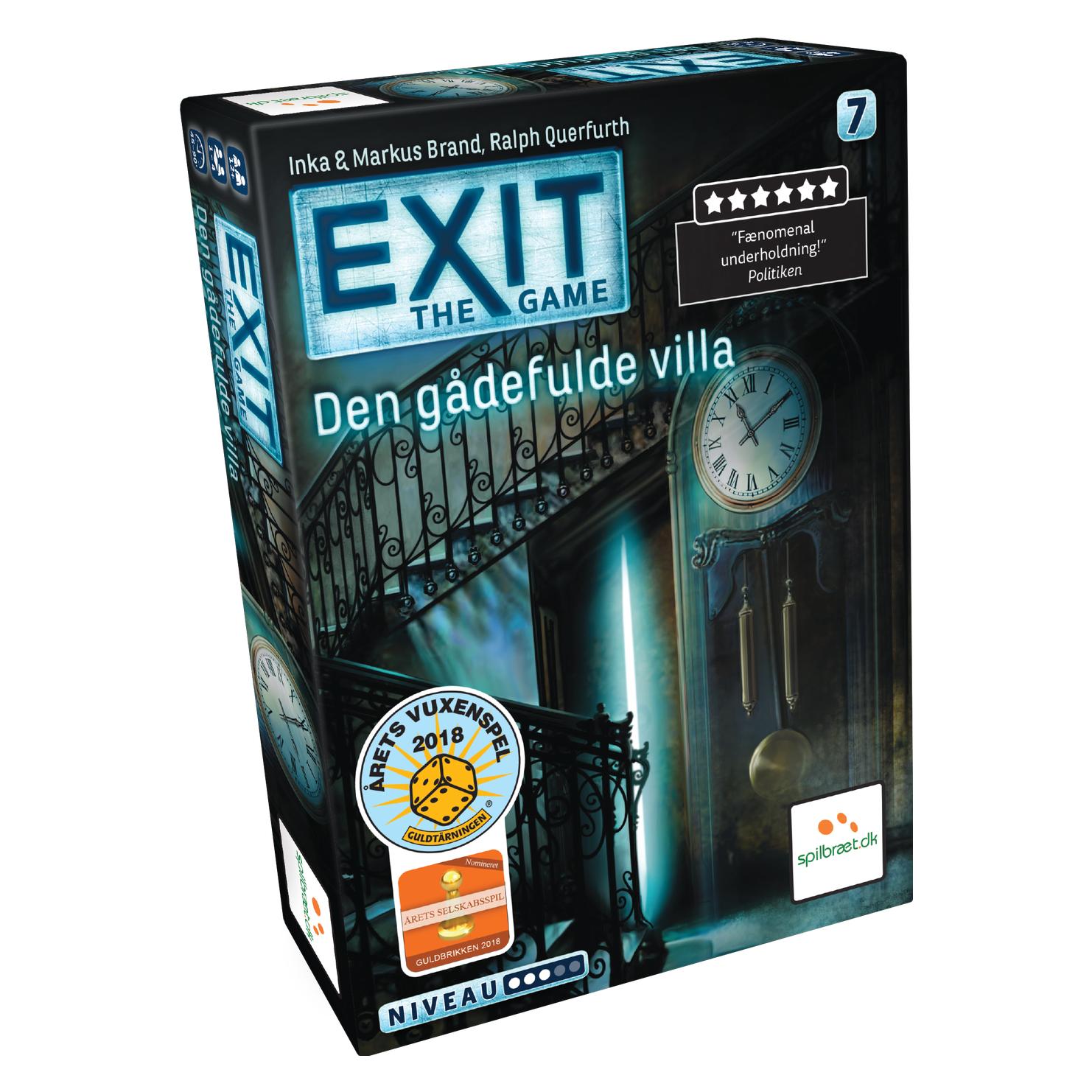 Lautapelit EXIT 7: Den Gådefulde Villa (DA) (Dänisch, 1 - 4 Spieler) (LPFI7344)