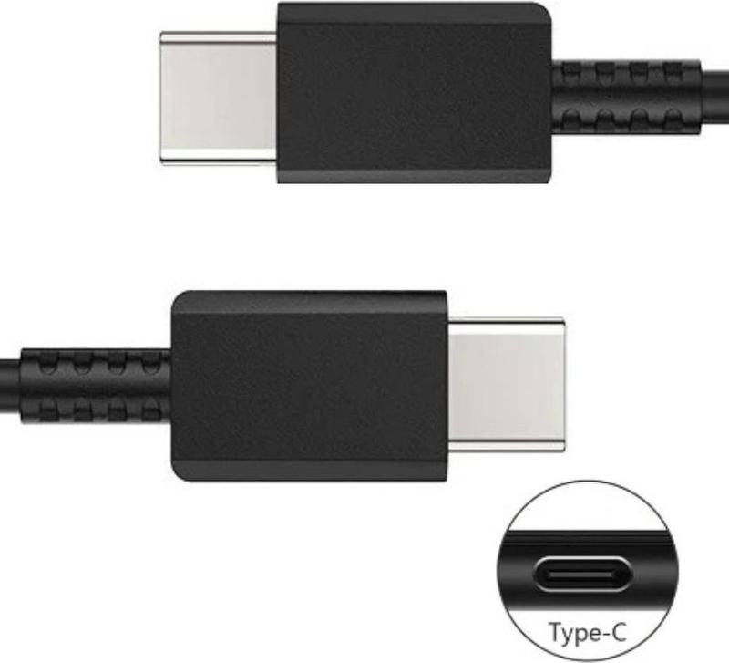 T-ProTek USB-C naar USB-C kabel zwart voor Samsung Galaxy A3 (2017), Galaxy A5 (2017) en Galaxy A7 (2017)