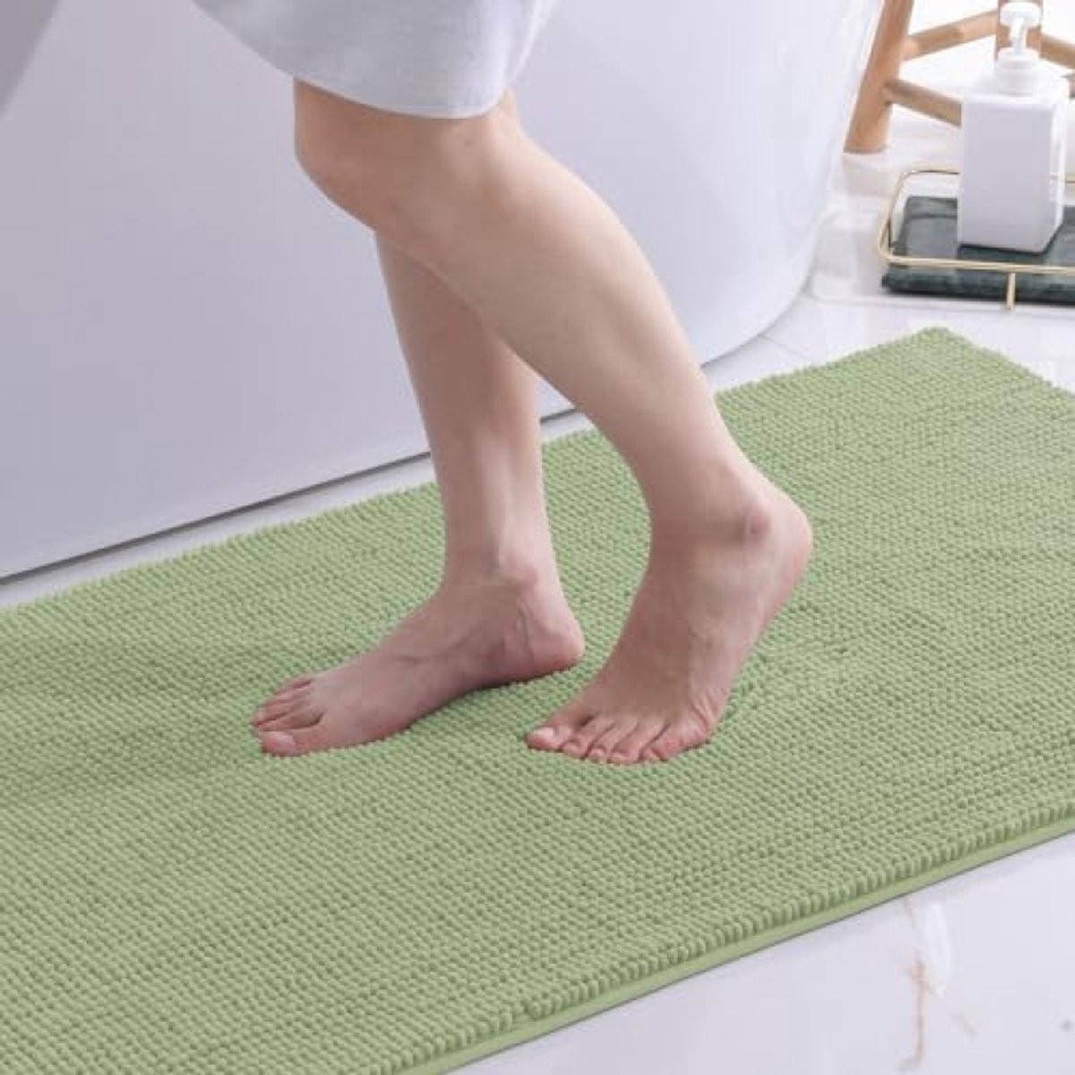Chenille Badmat - Zacht, Antislip en Absorberend