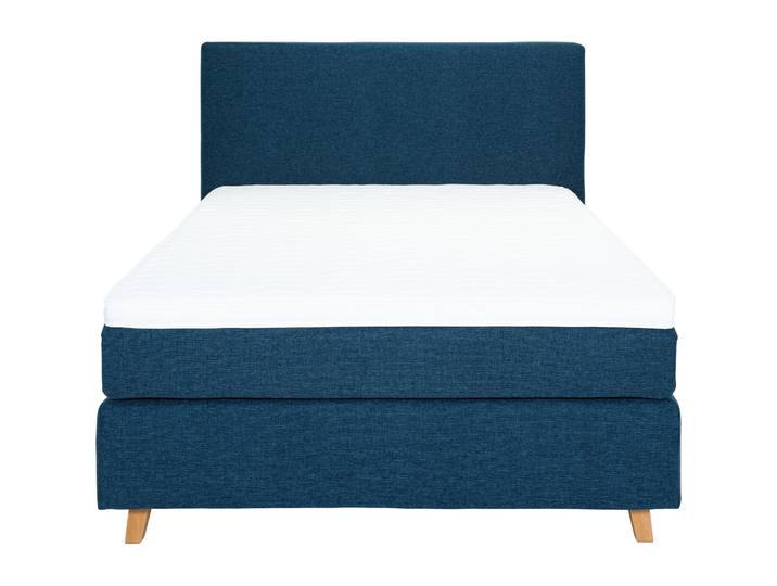 Boxspringbett Gabo blau Polyester 120 x 200 cm