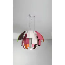 Exotische und Luxuriöse Designer-Hängeleuchte Plumage Axo Light - 80 cm, Hellgrau