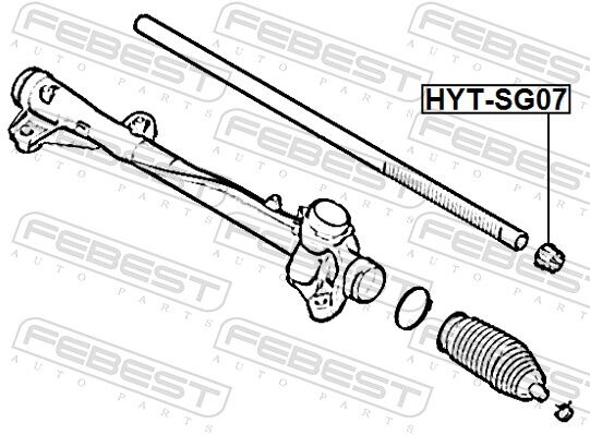 Febest Buchse, Lenkwelle Hytsg07 Für Hyundai