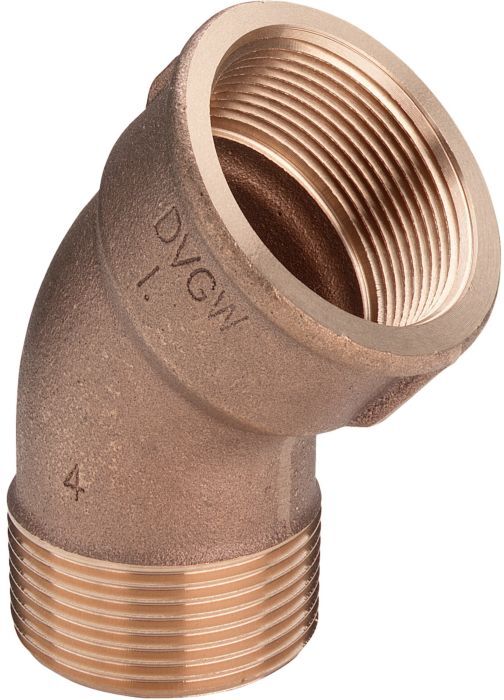 Viega Bogen 281755 R 3/8 x Rp 3/8, 45°, Rotguss