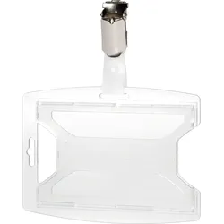 DURABLE 896119 - Ausweishalter, mit Clip für 1 Karte, 25 Stück