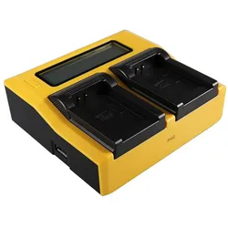 Patona Dual LCD USB Ladegerät f. Oregon ICP103446 Scientific ATC9K (Kamera Akku Ladegerät), Kamera Stromversorgung, Mehrfarbig