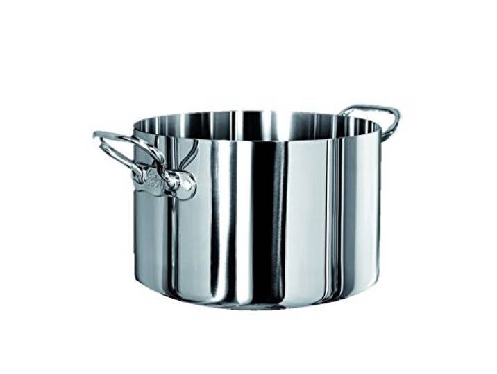 Pentole Agnelli Kasserolle mit 2 Griffen, Aluminium hoch 20 cm Stahl