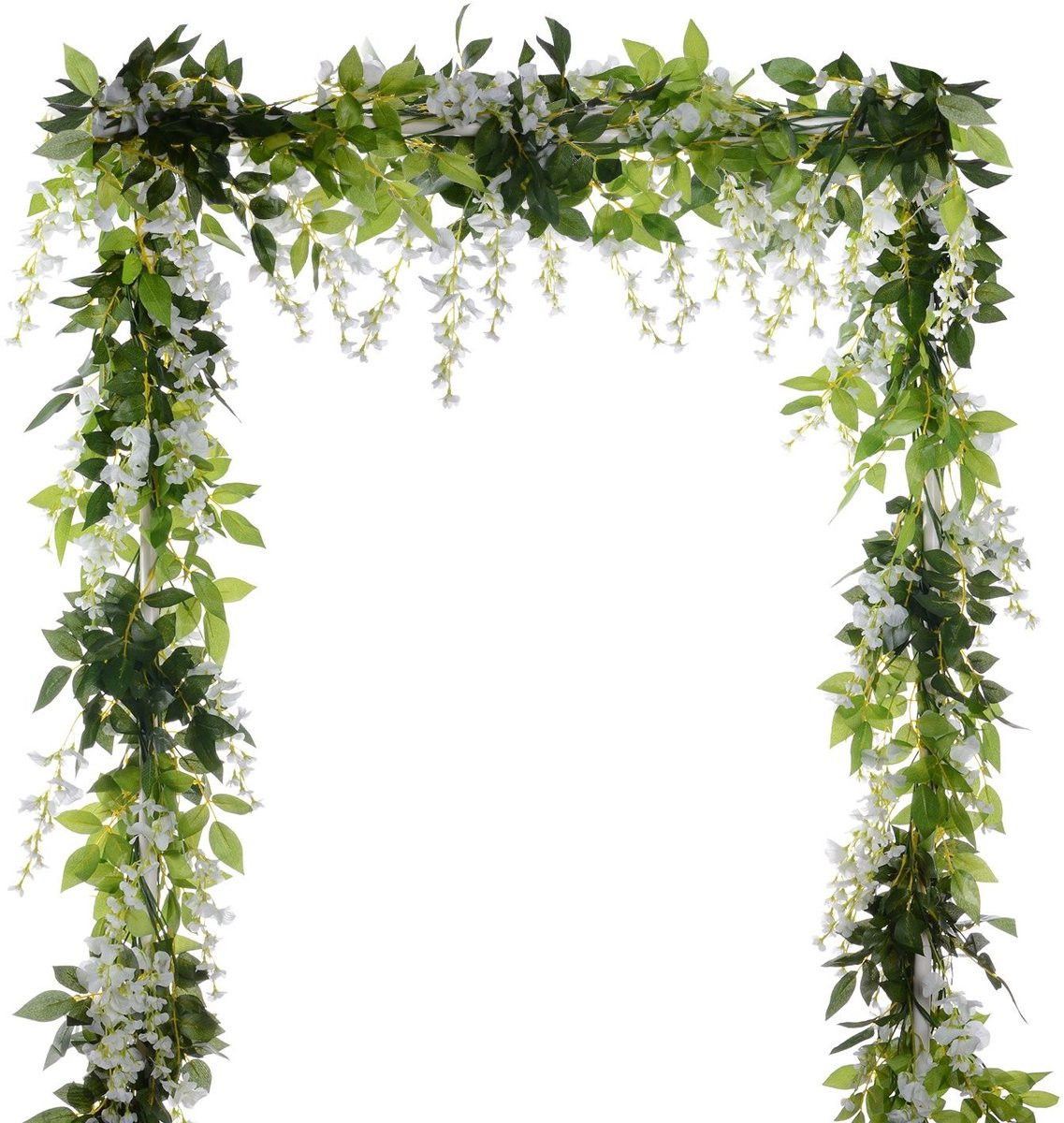 Set van 4 kunstmatige wisteria sluiers voor decoratie